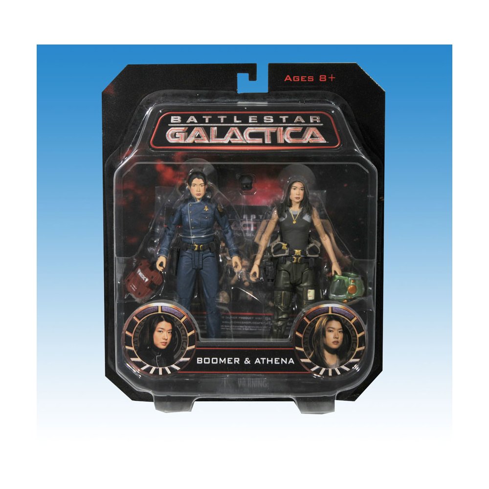 Battlestar Galactica Boomer & Athena Actionfiguren Set