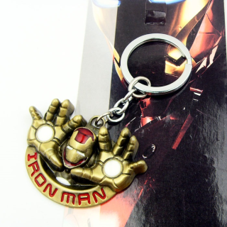 Marvel Iron Man Schlüsselanhänger mit Schriftzug gold