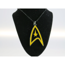 Star Trek Halskette Command in gelb (klein)