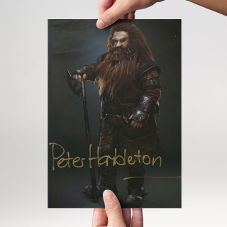 Peter Hambleton 1 - Hobbit Gloin - Originalautogramm mit Echtheitszertifikat