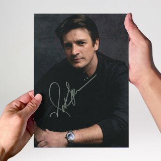 Nathan Fillion 1 - Castle - Originalautogramm mit Echtheitszertifikat