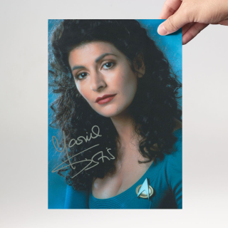 Marina Sirtis 4 - Star Trek The Next Generation Deanna Troi - Originalautogramm mit Echtheitszertifikat