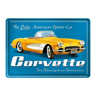 Nostalgic Art Blechpostkarte 10x14 Corvette