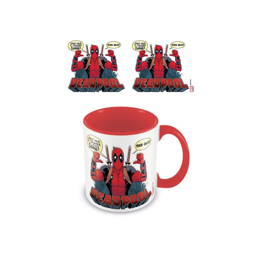 Deadpool Coloured Inner Tasse 2 Thumbs
