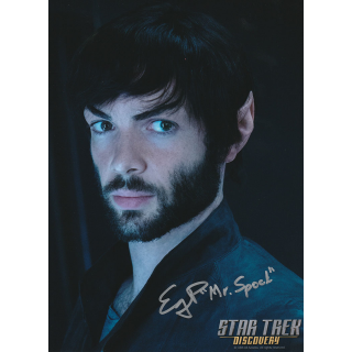 FedCon Autogramm GmbH Ethan Peck 1 - Spock aus Star Trek Discovery mit Echtheitszertifikat