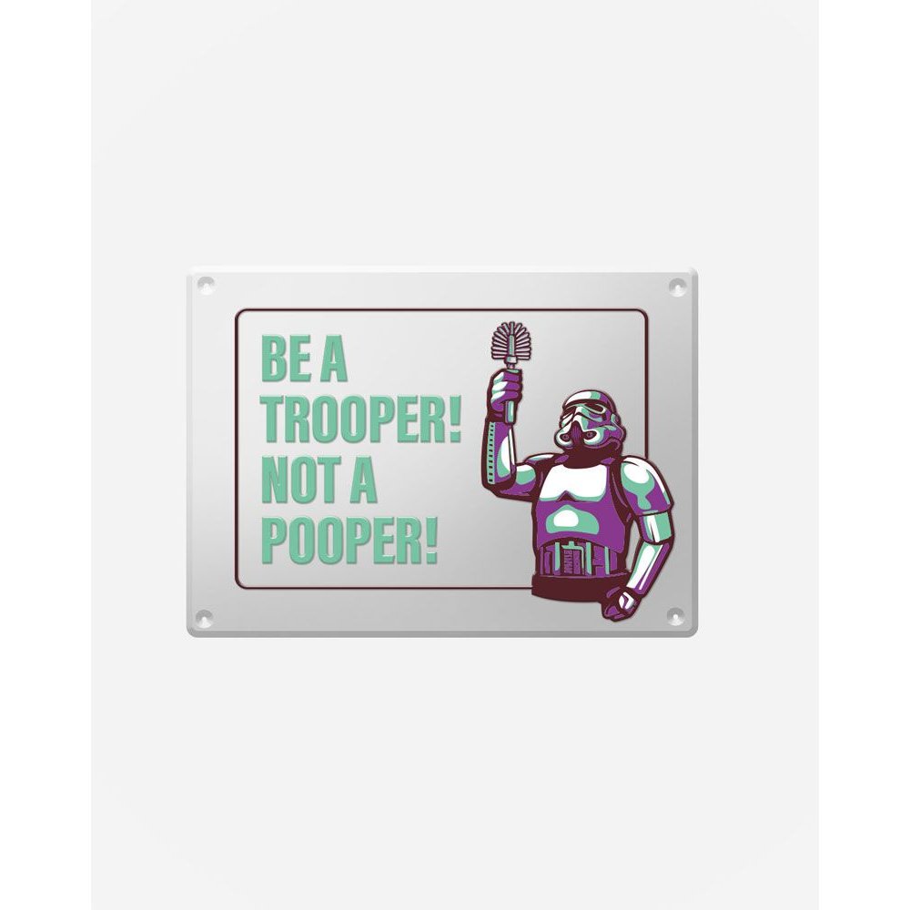 Original Stormtrooper Metallschild Stormpooper